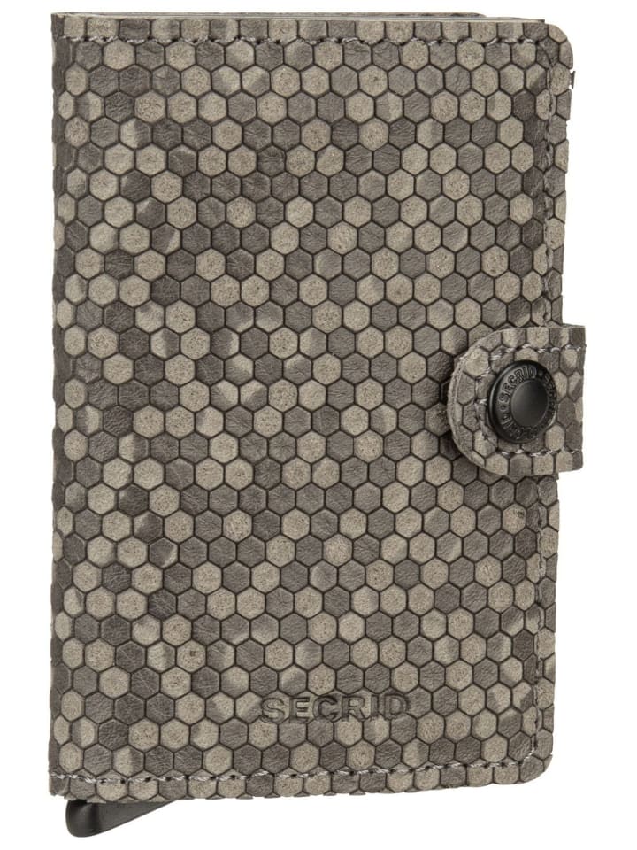 Geldbörse Miniwallet Hexagon in Grey