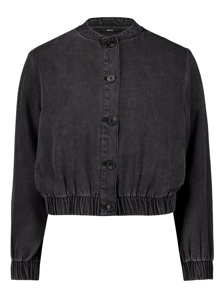 Blouson langarm in Black Denim
