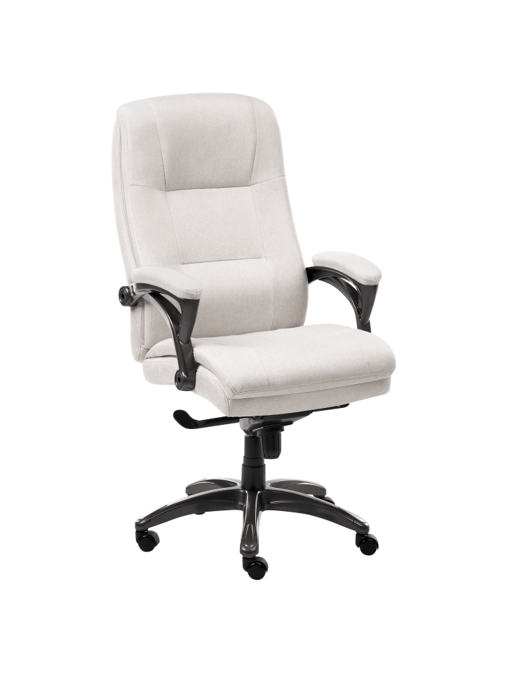 Chefsessel MAGNUS in Beige/Schwarz - (W) 70 x (H) 116 x (L) 70 cm