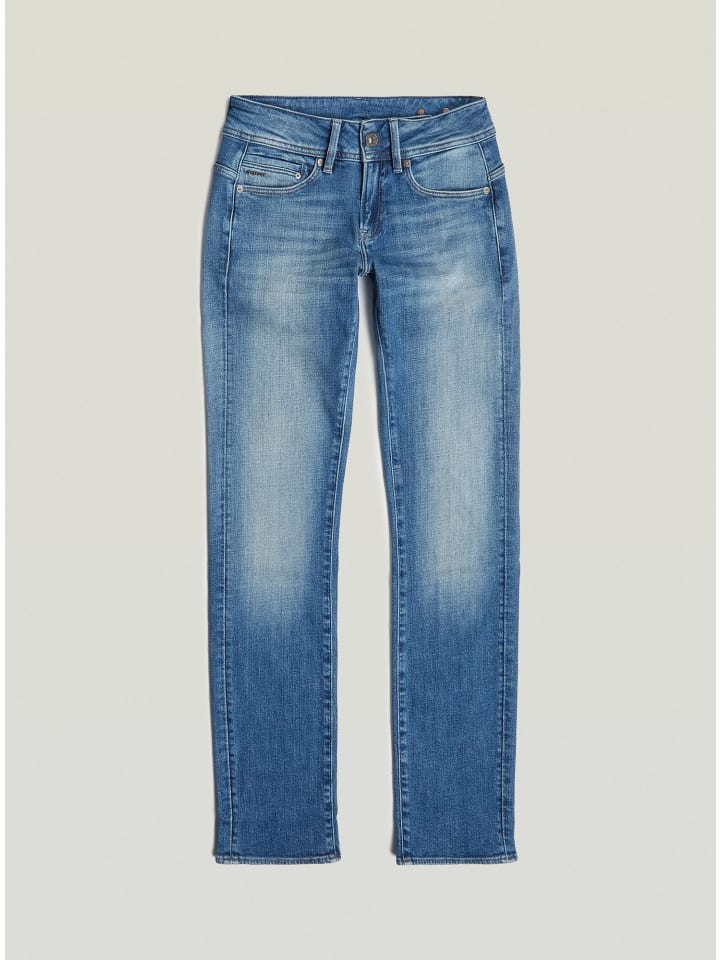 Midge Slim Straight Jeans antique faded lake