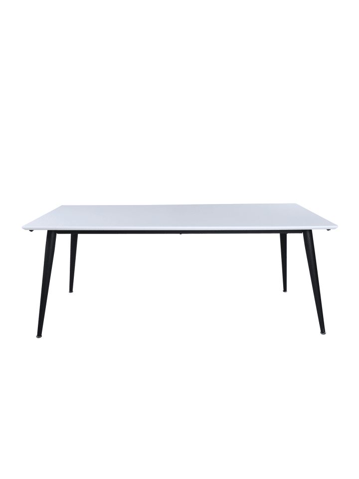Esstisch Jimmy Weiß, Schwarz 90 x 195 cm