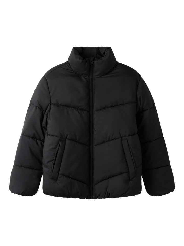 Stepp-Übergangsjacke mit Kapuze Nkfforty in black