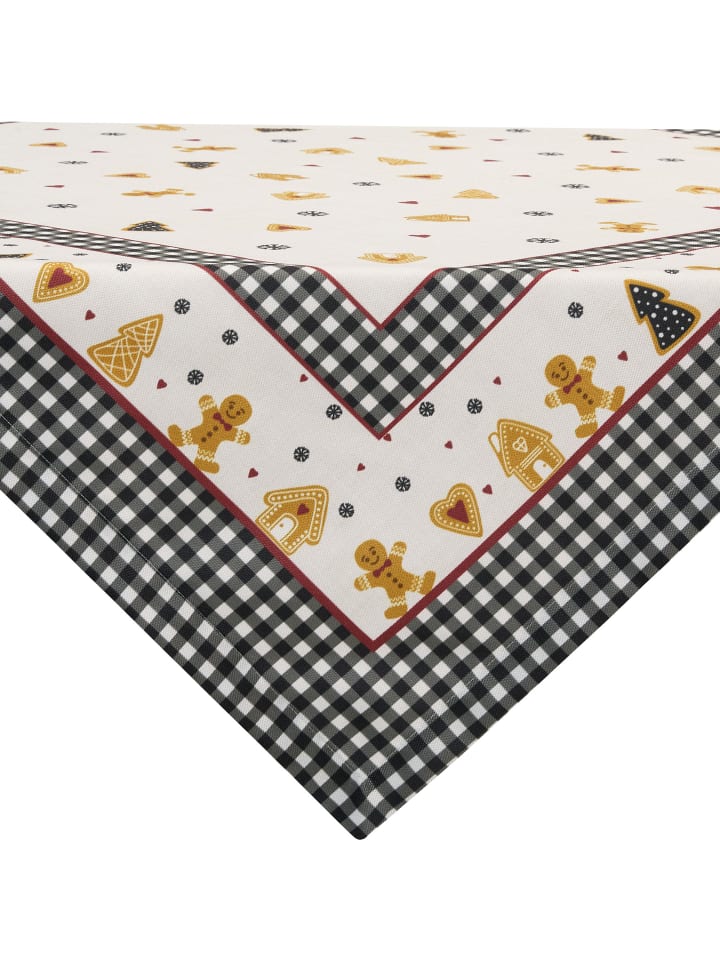 Mitteldecke in beige/braun