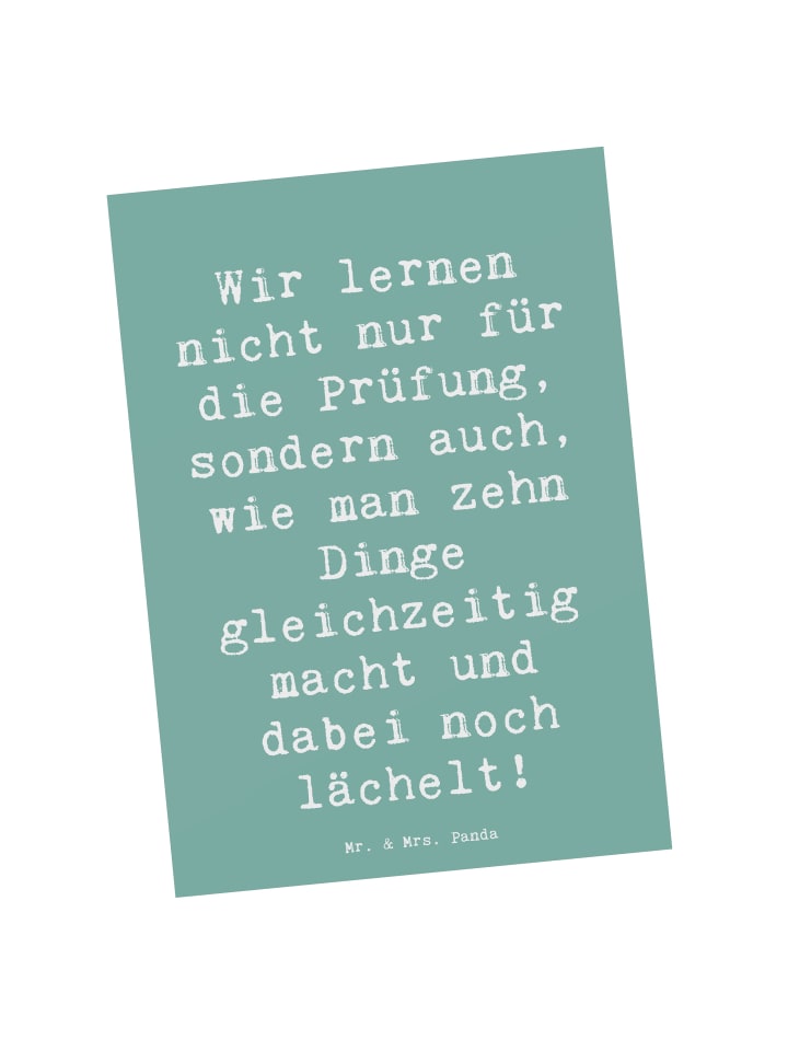 Postkarte Spruch Auszubildende Lächeln mit Spruch in Meeresbrise