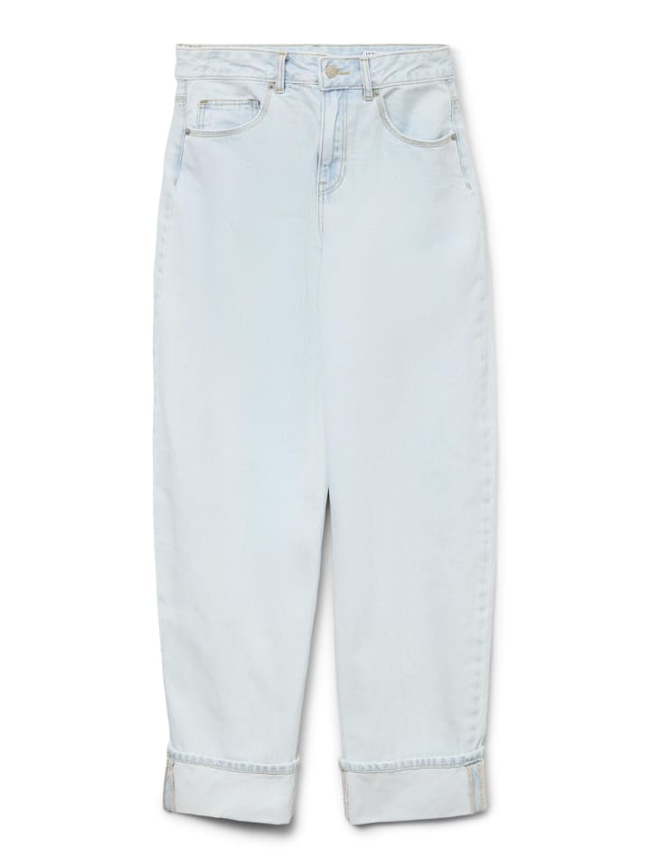 Mom Jeans in Light Blue Denim