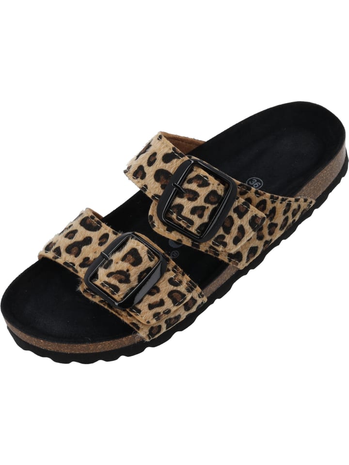 Pantoletten Samos GS Leo in Camel