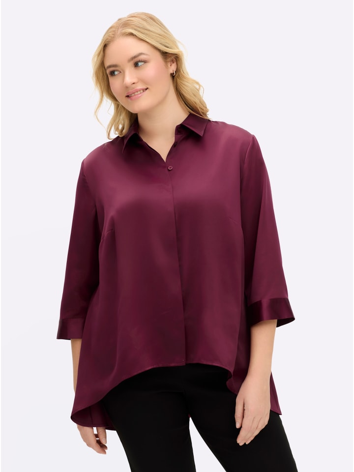 Bluse in bordeaux