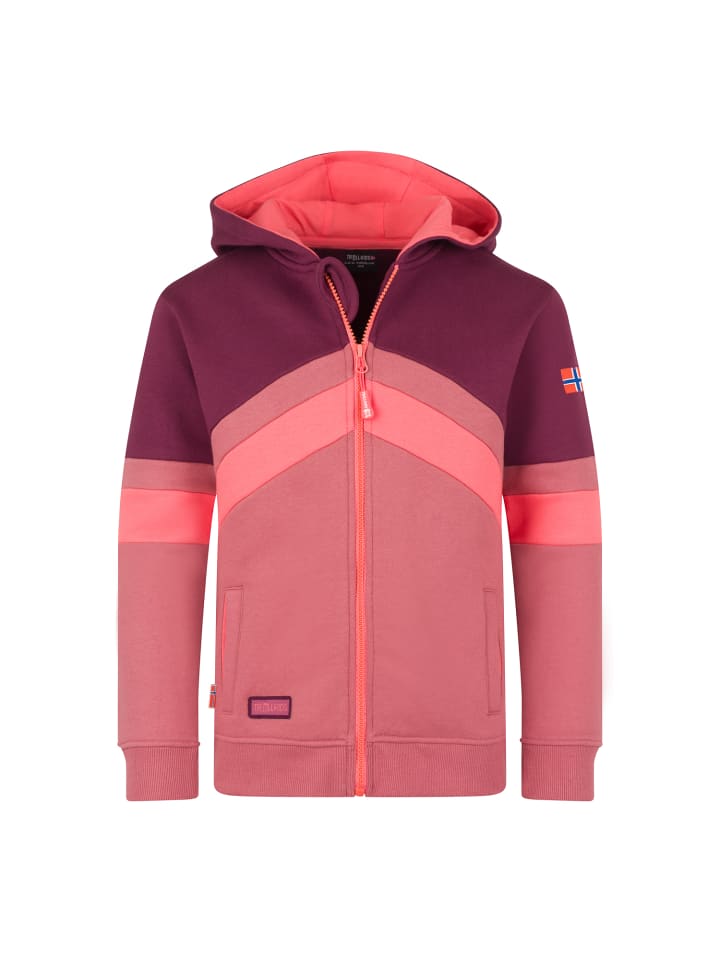 Sweatjacke Flekkefjord in frozen berry
