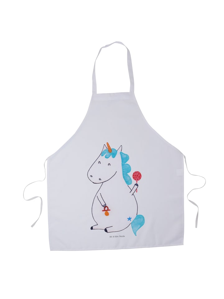 Schürze Einhorn Baby ohne Spruch in Weiß