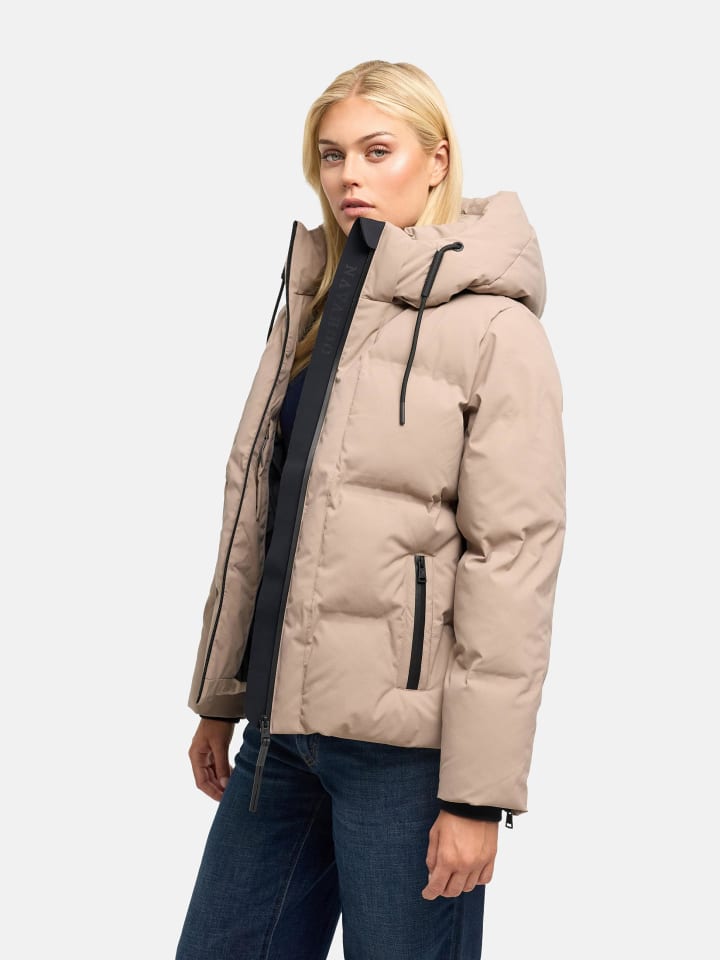 Steppjacke Wolkentanz XIV in Taupe Grey