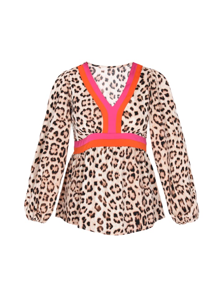 Women Blouse in brown multicolor