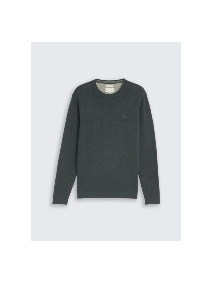 Pullover in darkest olive melange