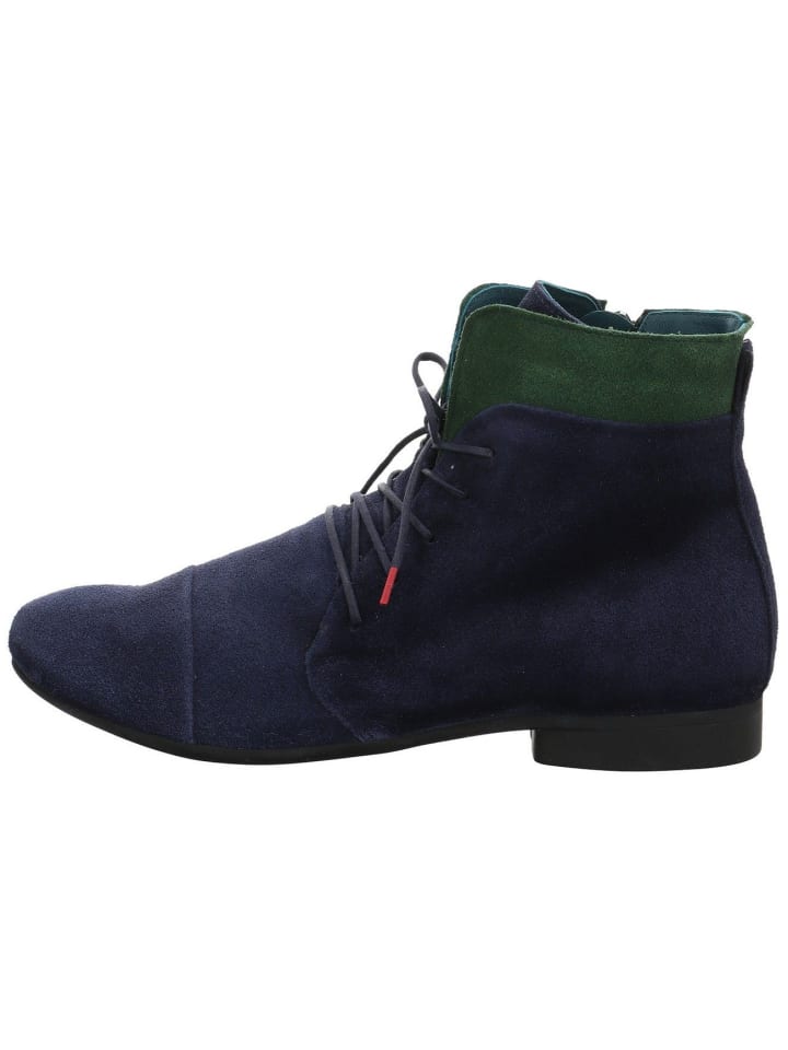 Schnür-, Schlupfstiefel in blau