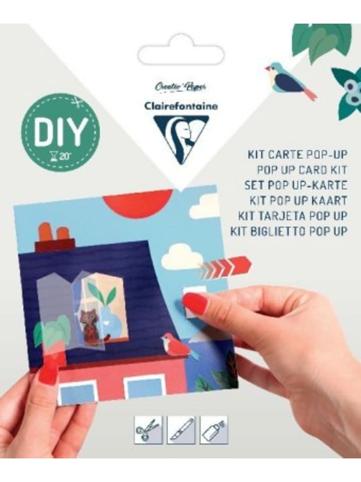 Papeterie/PBS - Set POP-UP, Doppelkarte 135 x 135 mm + Umschlag 140 x 140 mm -