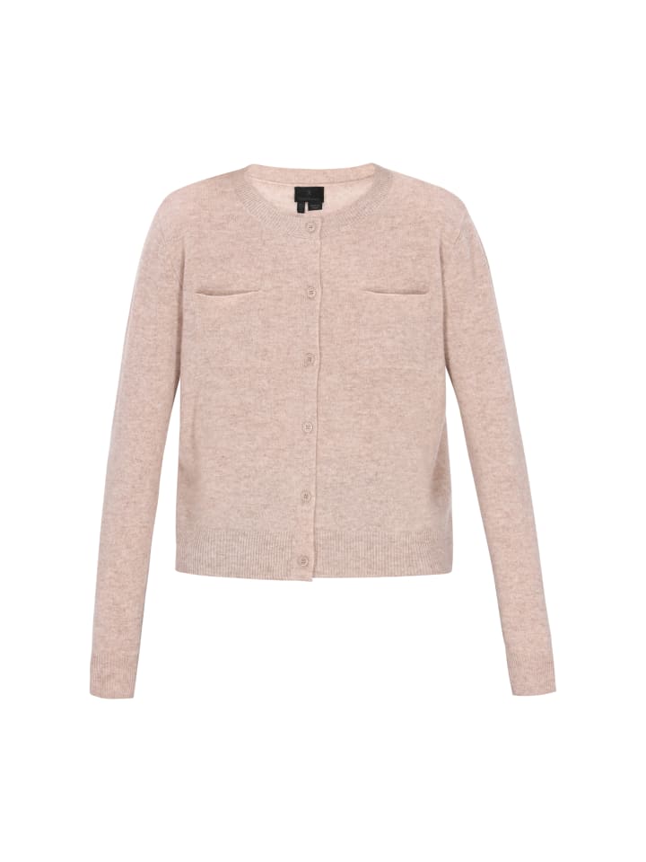 Women Cardigan in stone melange