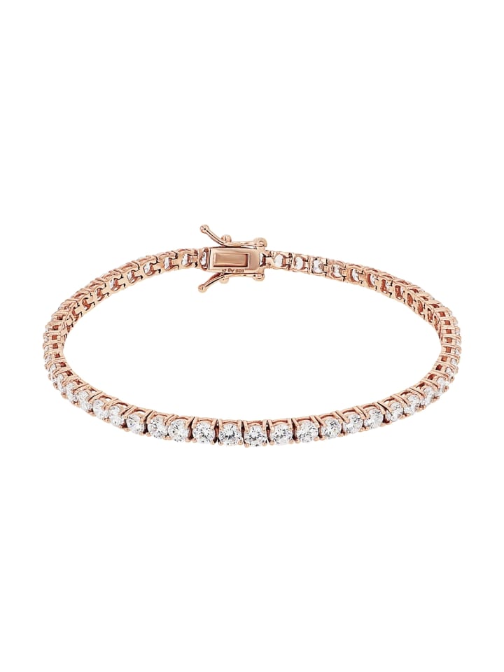 Armband Silber 925, rosévergoldet in Rosegold