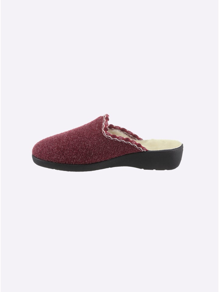 Pantoffel in bordeaux