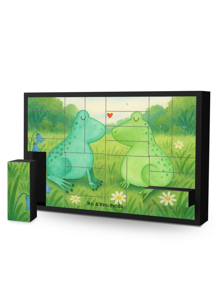 Adventskalender Frosch Liebe Design ohne Spruch in Weiß