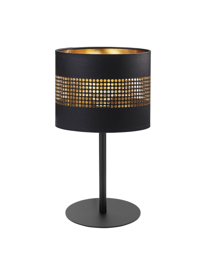 Tischlampe (B)20 x (L)20 x (H)39 cm in Schwarz Gold