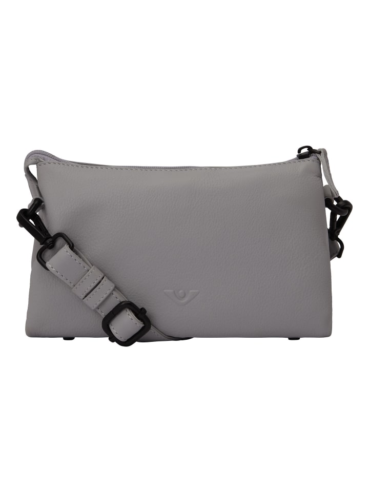 4Season Umhängetasche Leder 21 cm stone