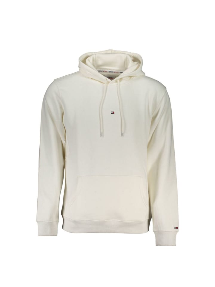 Weiß Baumwolle Herren Pullover