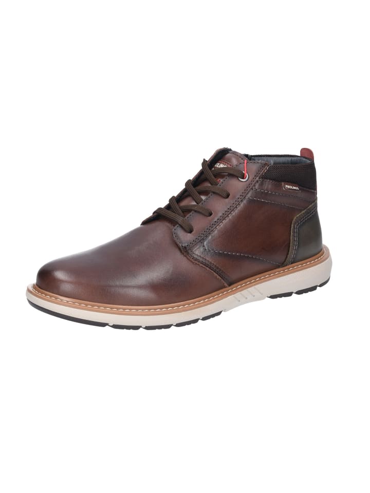Sportlicher Schnürschuh in braun