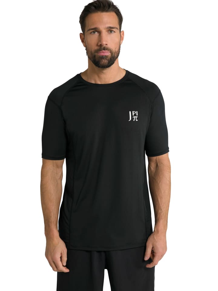 Kurzarm T-Shirt in schwarz