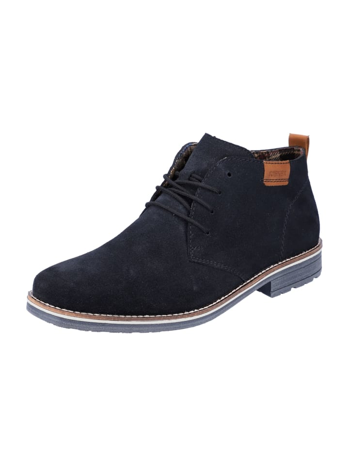 Schnürstiefeletten in Blau