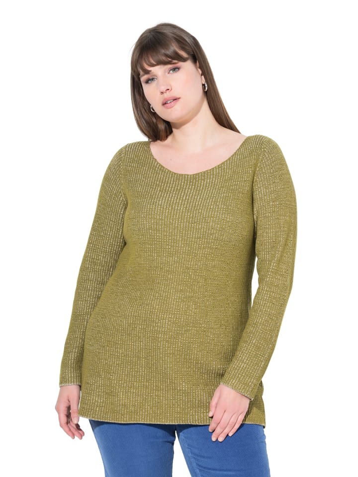 Pullover in blattgrün