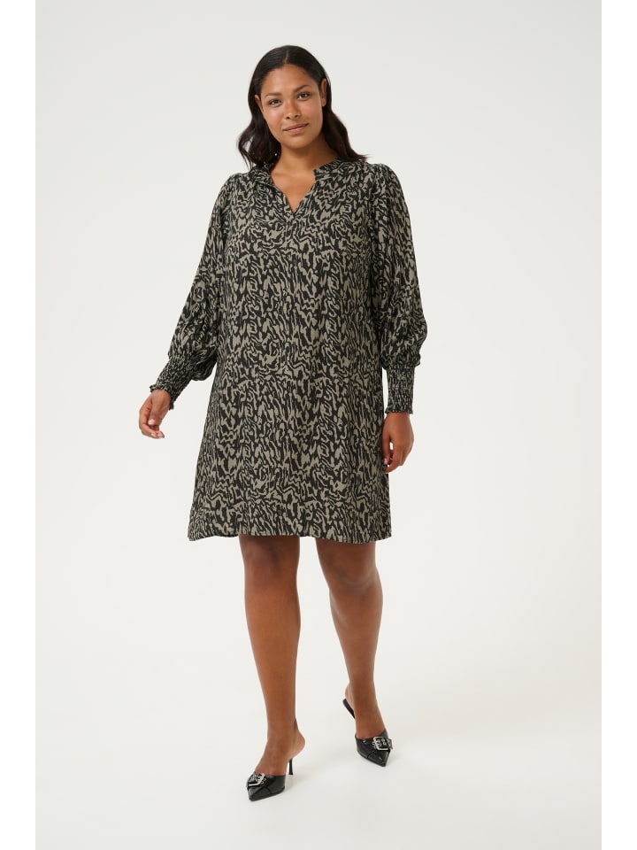 Kleid KCmahlena A-shape in Black/Elephant Graphic lines