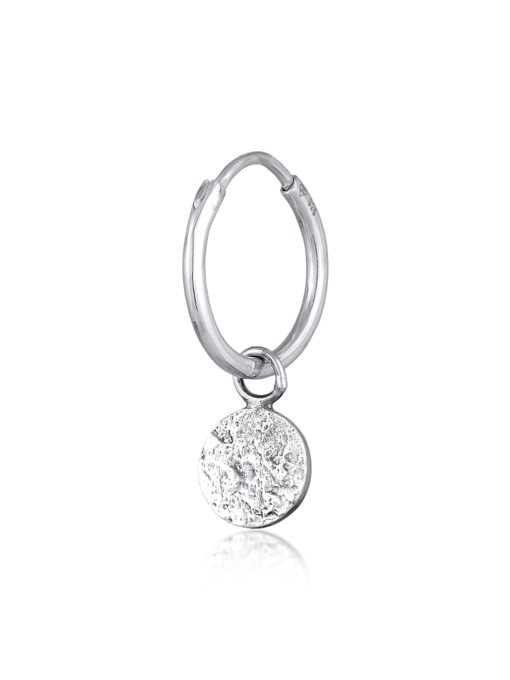 Ohrringe 925 Sterling Silber Plättchen in Silber