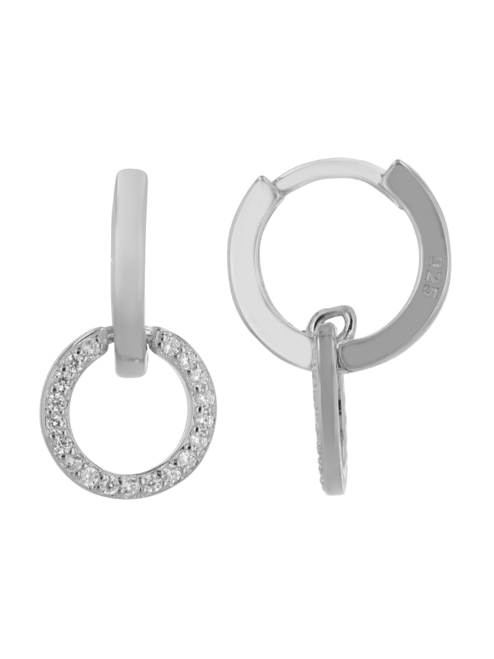 Damen Anhänger aus 925 Silber mit Zirkonia in silber