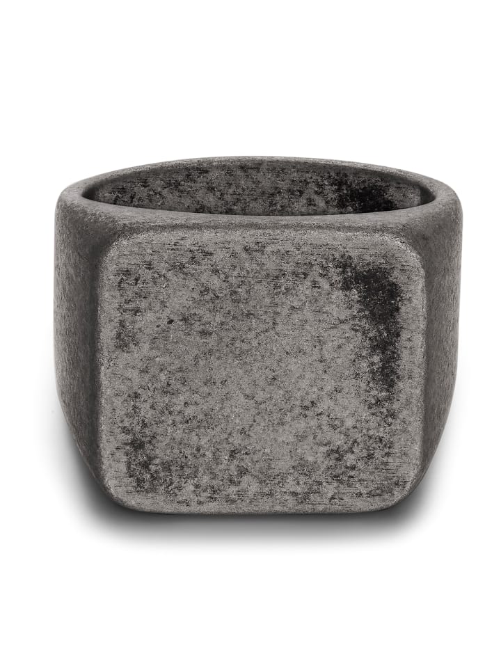 Ring aus Edelstahl in gunmetal