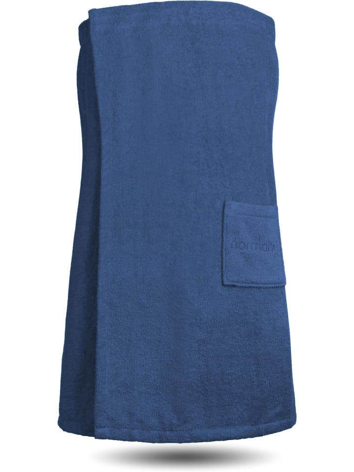 Saunakilt für Damen extra groß in Marine