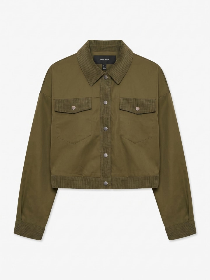 Jacke in Green Olive