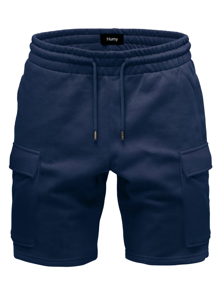 Bermuda Sweat Shorts Casual Cargotaschen in Navy