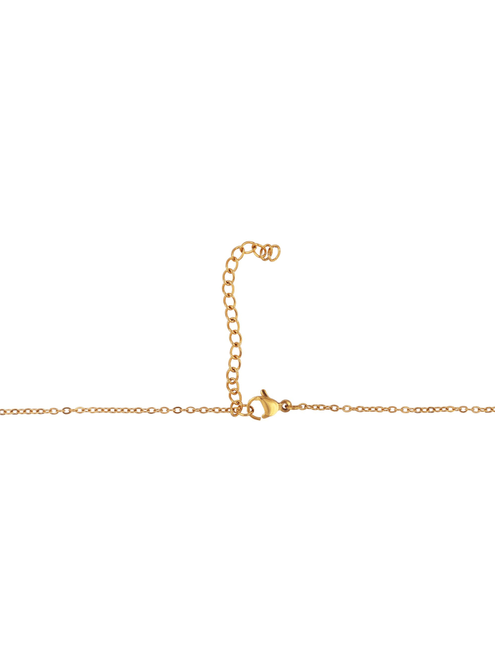 Damen Halskette mit Anhänger – aus Edelstahl in gold