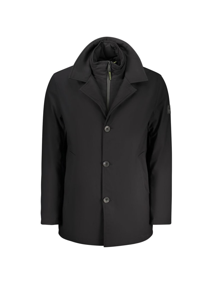 Schwarz Polyester Herren Jacke
