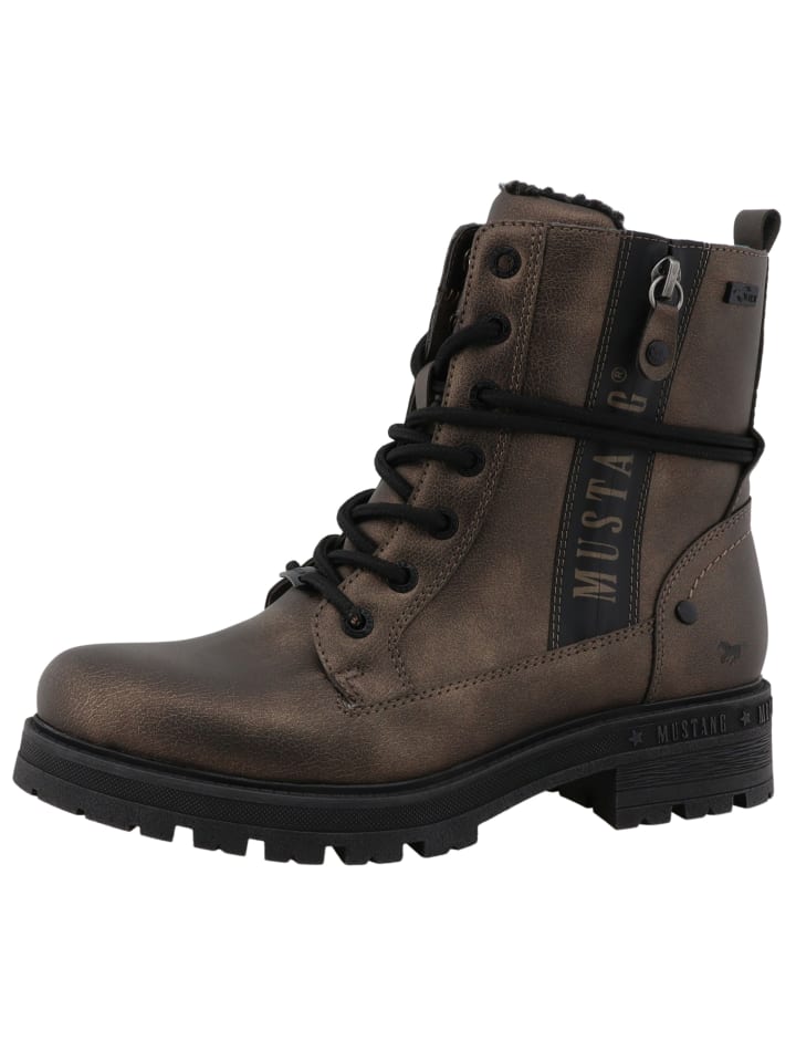 Stiefeletten goldfarben