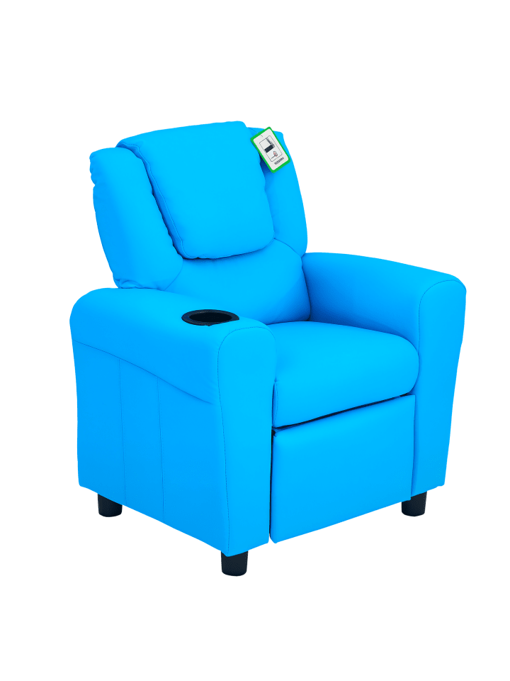 Kindersofa in Blau 62L x 52B x 69H cm