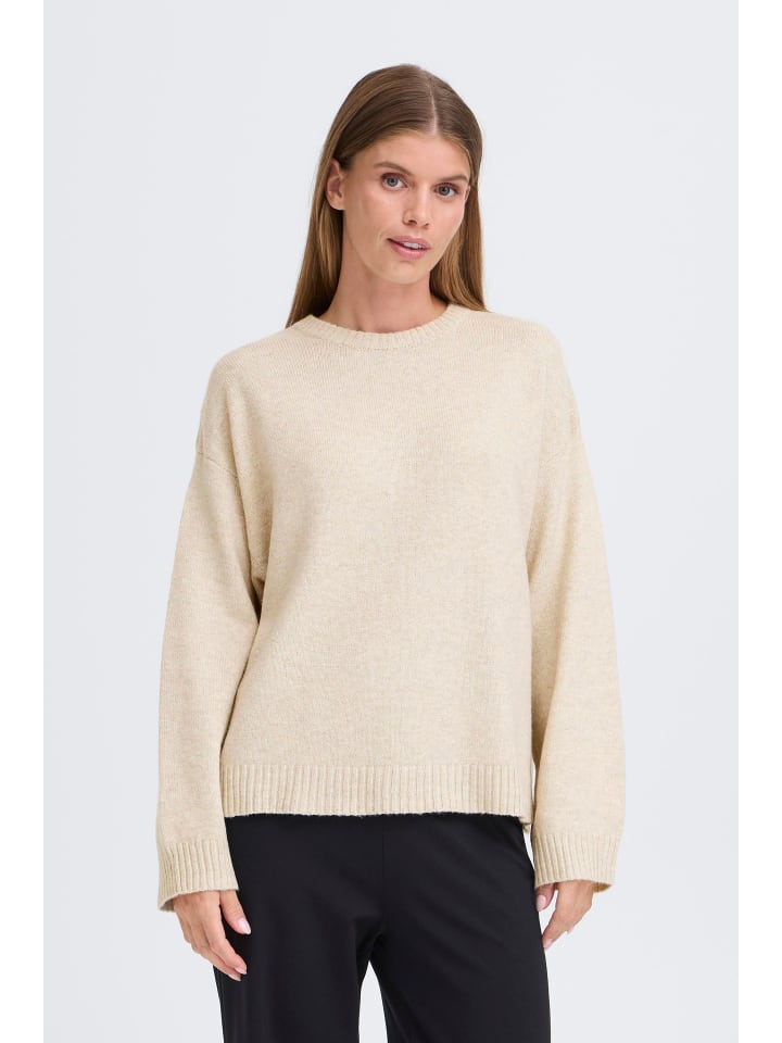 Grobstrickpullover OXComos in Natur