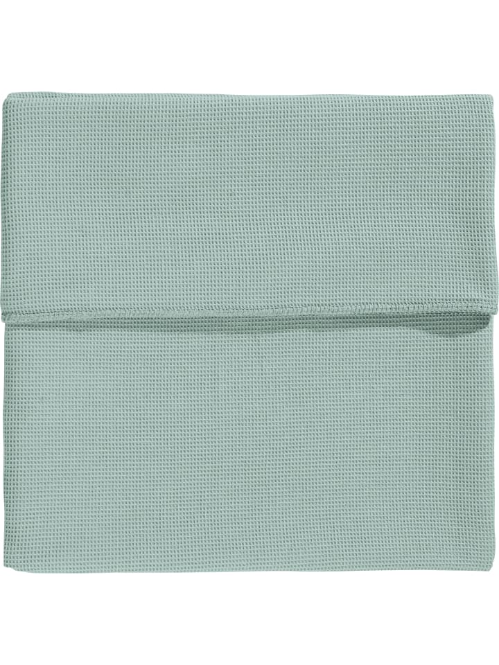 Baumwolle, Waffelpiqué Wohndecke Otranto in mint