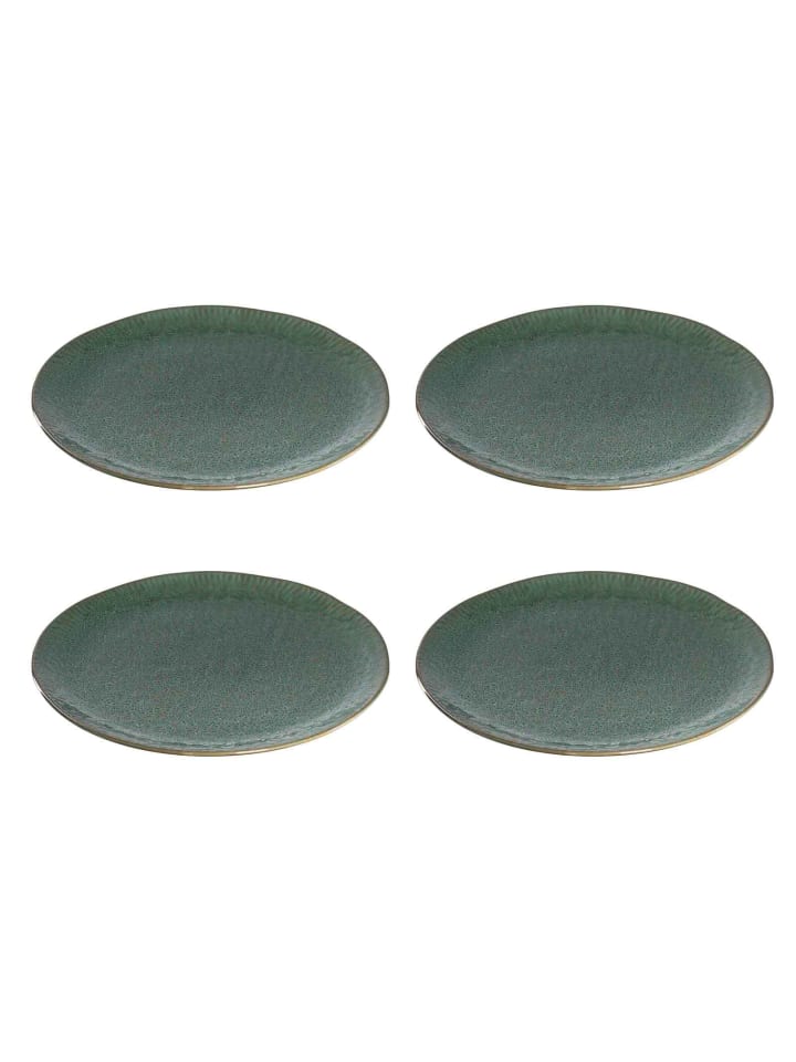 4er Set Pizzateller Matera in ø 32.0 cm in grün