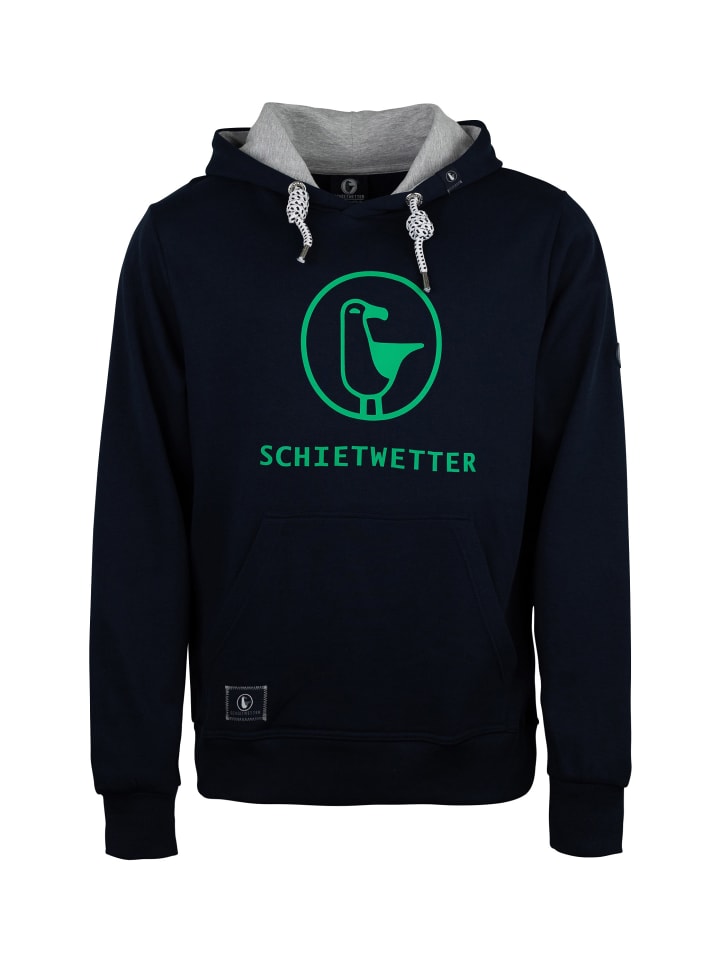 Hoodie "Tammo Talisman" in navy-neongreen