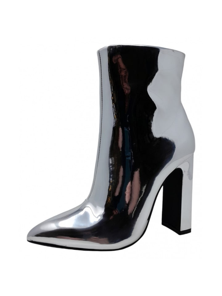 Stiefelette July in Silber