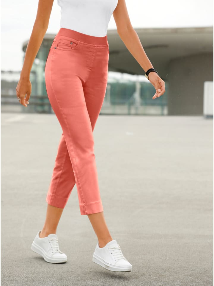 7/8-Jeans in koralle