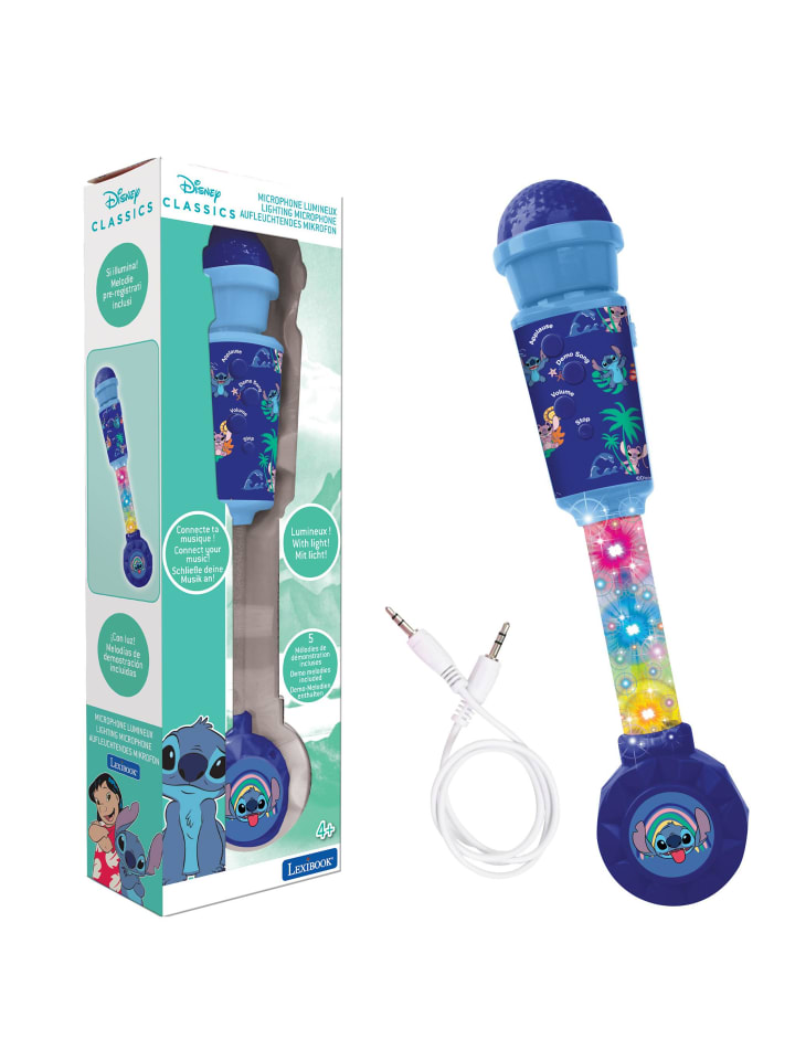 Disney Stitch Leuchtmikrofon mit Lautsprecher (Aux-In)