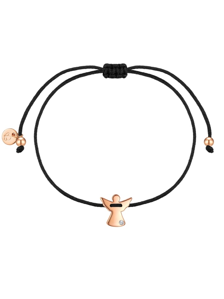 Armband Engel aus Sterling Silber mit Lab Grown Diamond in roségold