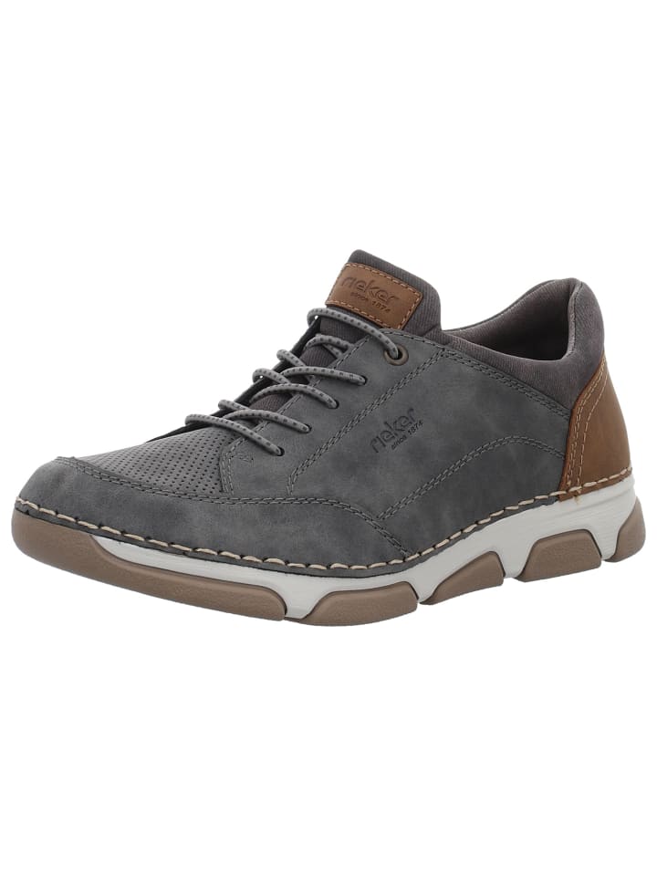 Schnürschuh in grau