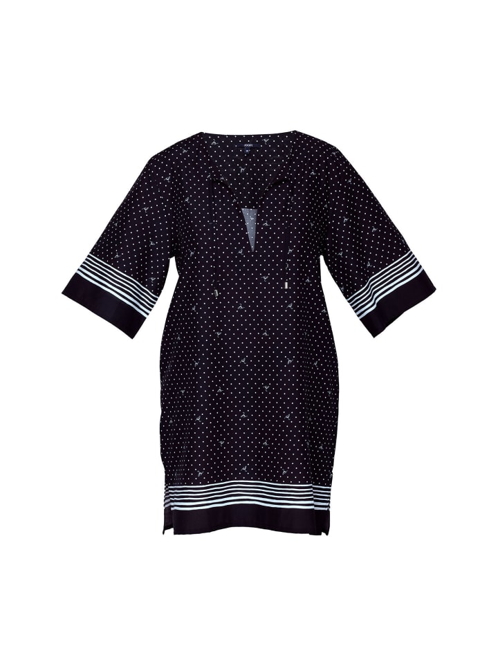 Strandkleid Polka Dots in Black Beauty AOP
